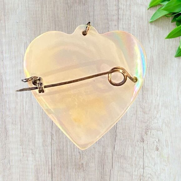 Vintage Mother of Pearl Sweetheart Pin Lois - Picture 7 of 9